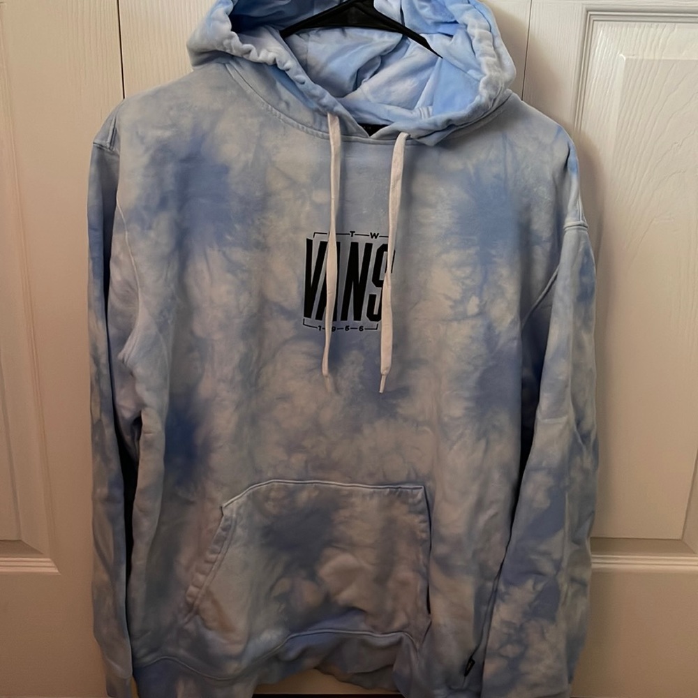 Vans Light Blue Tie-Dye Pullover Hoodie
